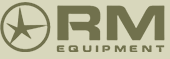 RM Equipment logo.  RM Equipment manufactures the M203 40mm grenade launcher as the M203PI.